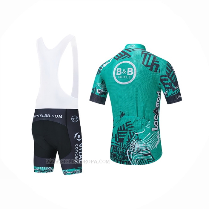 2021 Ropa Ciclismo Vital Concept-BB Hotels Verde Mangas Largas y Culotte Lunga